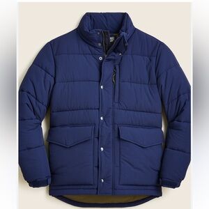 J. Crew Blue Puffer Jacket